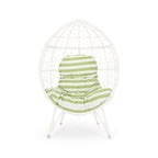 Outdoor Chair with Teardrop Shape and Mesh Design
