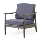 Ellsworth Outdoor Acacia Wood Club Chair