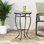 La Crescenta Mosaic Outdoor Side Table