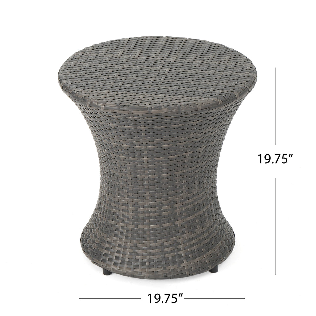 Thrive Hourglass Rattan Outdoor Side Table