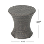 Thrive Hourglass Rattan Outdoor Side Table