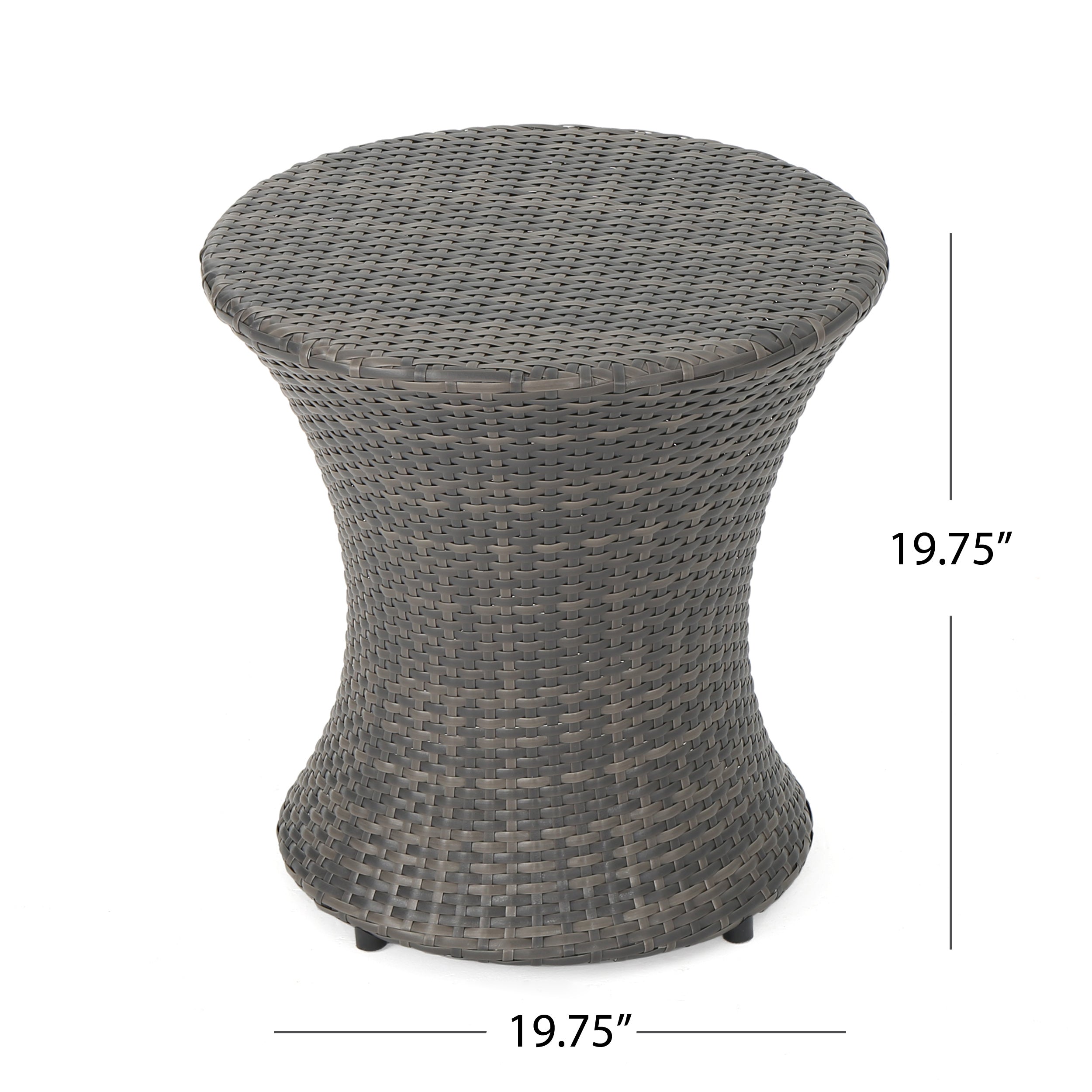 Thrive Hourglass Rattan Outdoor Side Table