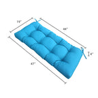 47" Tufted Outdoor Bench Cushion