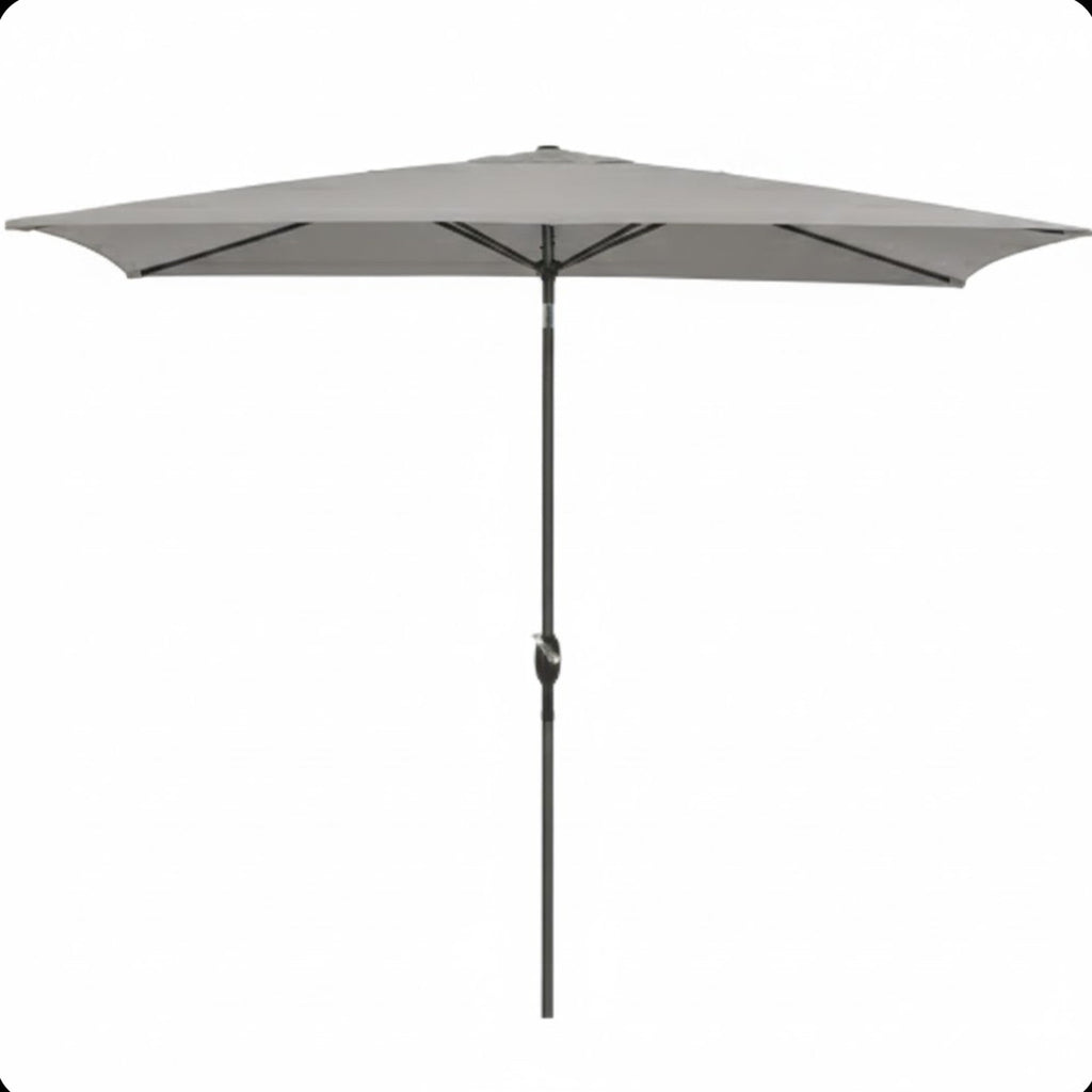 6.5 x 10 ft Rectangular Patio Umbrella with Crank, Base Not Included