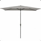 6.5 x 10 ft Rectangular Patio Umbrella with Crank, Base Not Included