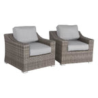 Laguna Sol All-Weather Wicker Outdoor Accent Chairs, Set of 2