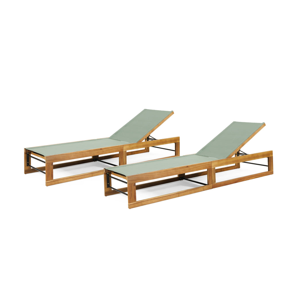 Mia Chaise Lounge, Set of 2