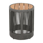 Sundara Outdoor Coffee & Side Table Set with Woven Rope Design