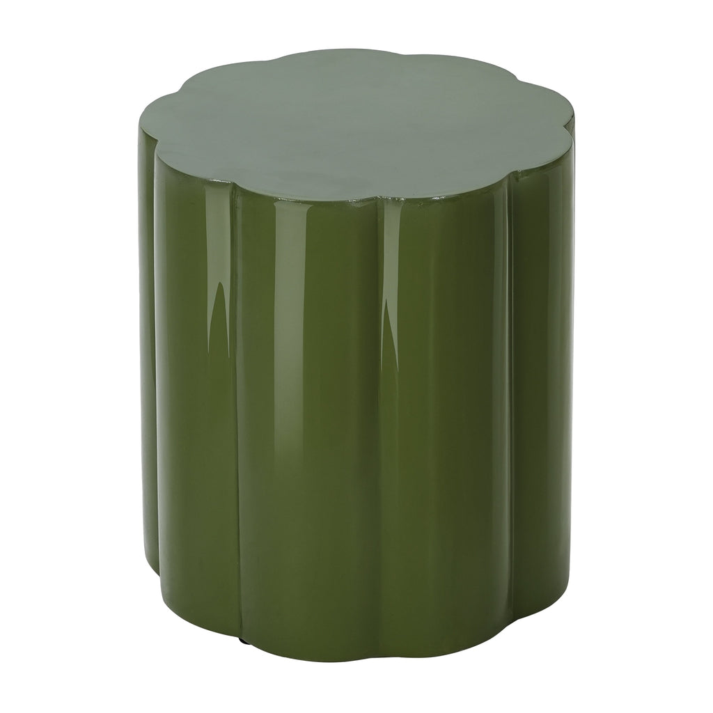 High-Gloss Magnesium Oxide Outdoor Side Table