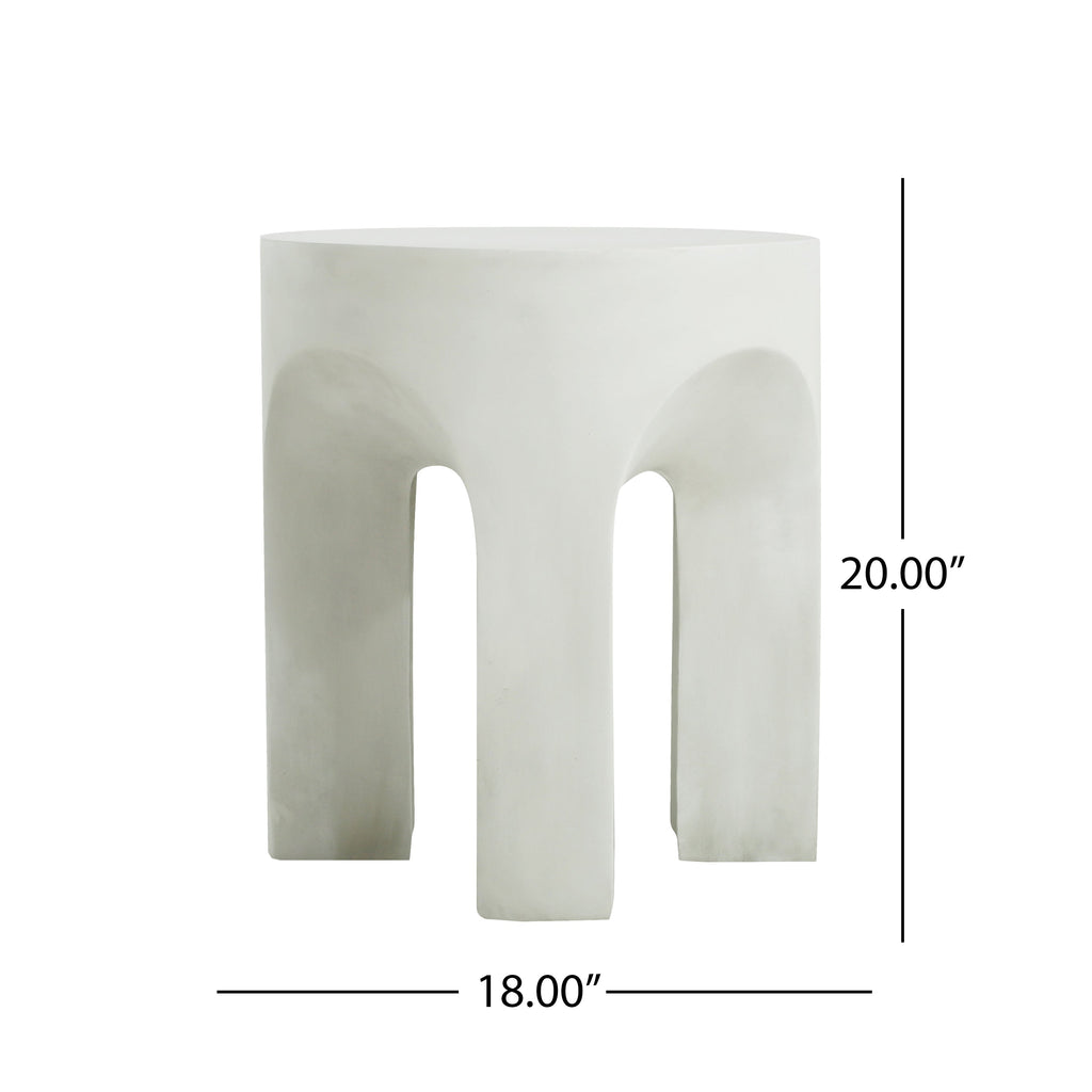 Mara Modern Outdoor Round Side Table