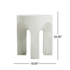 Mara Modern Outdoor Round Side Table