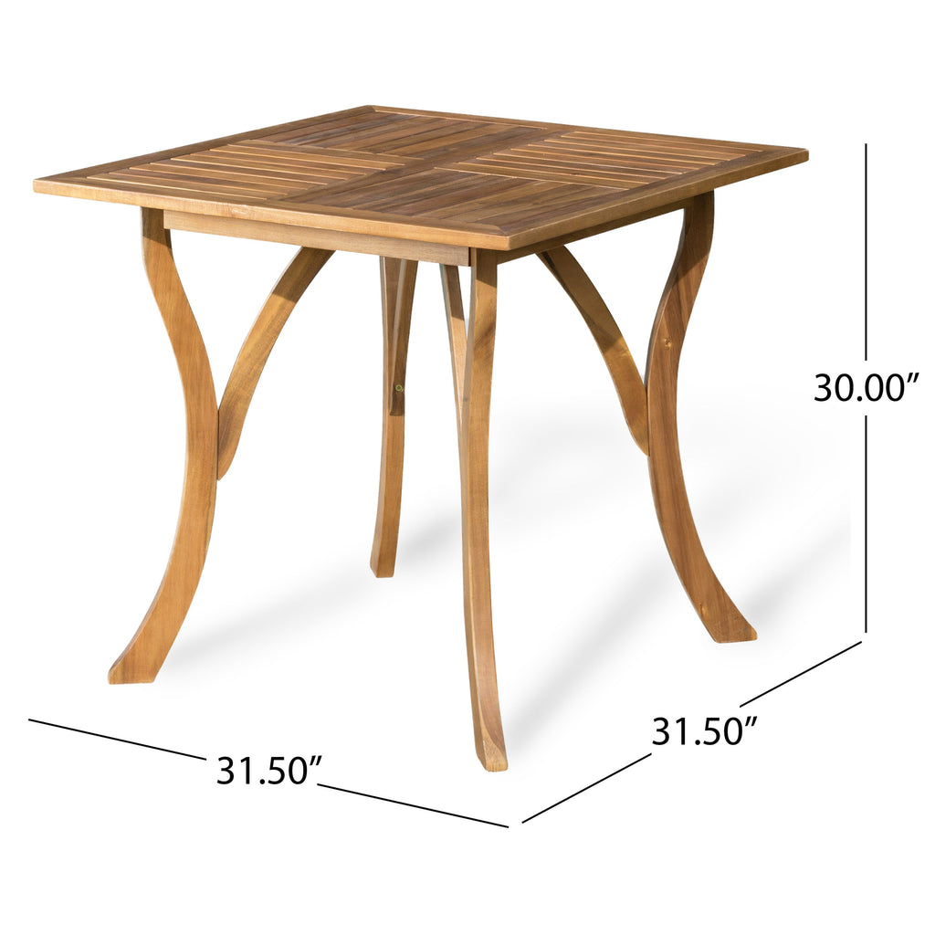 Hermosa 5-Piece Wood Outdoor Dining Set