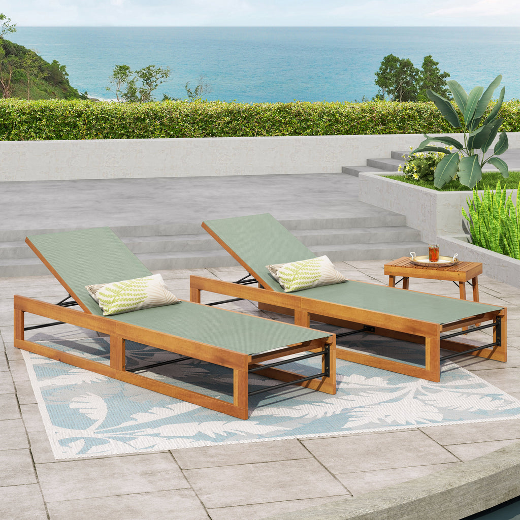 Mia Chaise Lounge, Set of 2