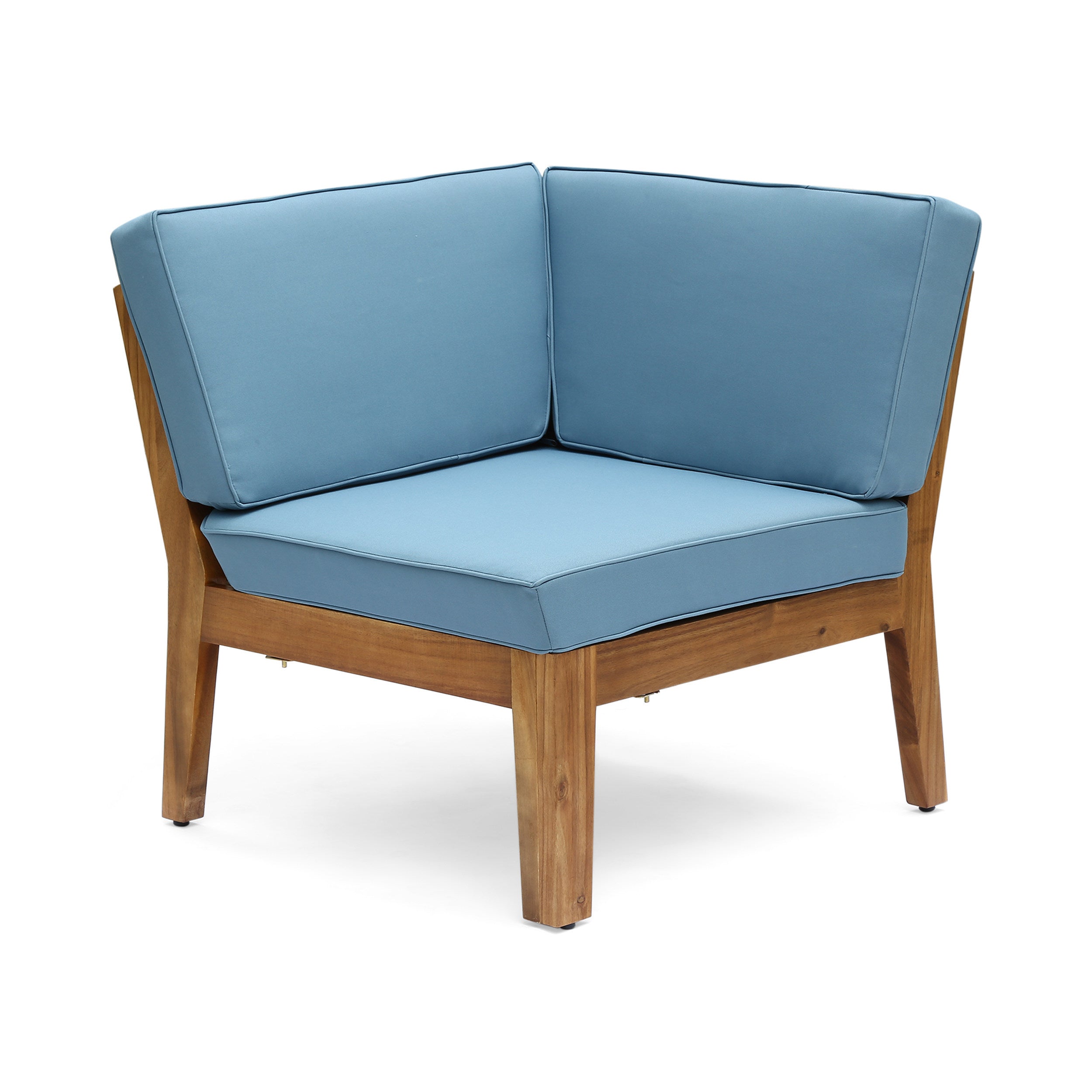 Grenada 5 Seater Acacia Wood Armless Sectional