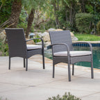 Cordoba Outdoor Wicker Dining Chairs, Set of 2