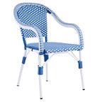 French Bistro Wicker Outdoor Dining Chair, Set of 2