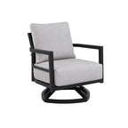 Mariner Outdoor Aluminum 360° Swivel Club Chairs and Sunbrella Cushions