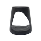 Outdoor Hollow Side Table with Wood-like Texture