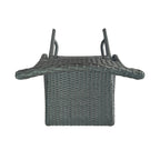 29" Outdoor Rattan Armless Barstools, Set of 2