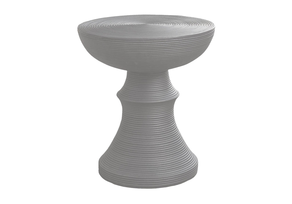 Modern Transitional Pedestal Indoor Outdoor Accent Table
