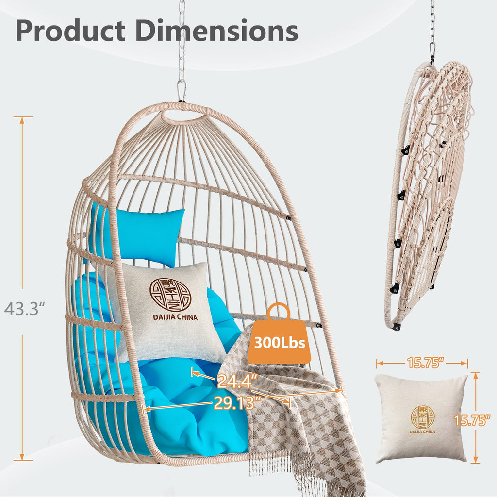 Folding Outdoor Egg Swing Chair