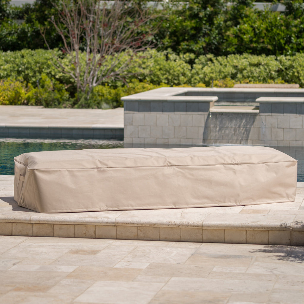 Fabric Chaise Lounge Cover, Set of 2