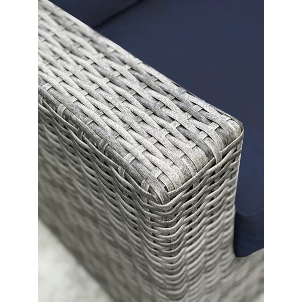 Wicker Outdoor Club Chair, Set of 2