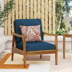Ellsworth Outdoor Acacia Wood Club Chair
