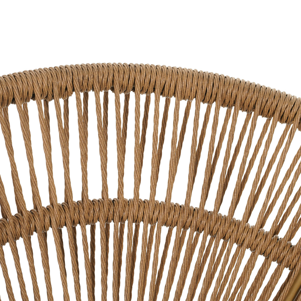 Cyril Outdoor Wicker Papasan Style Lounge Chair
