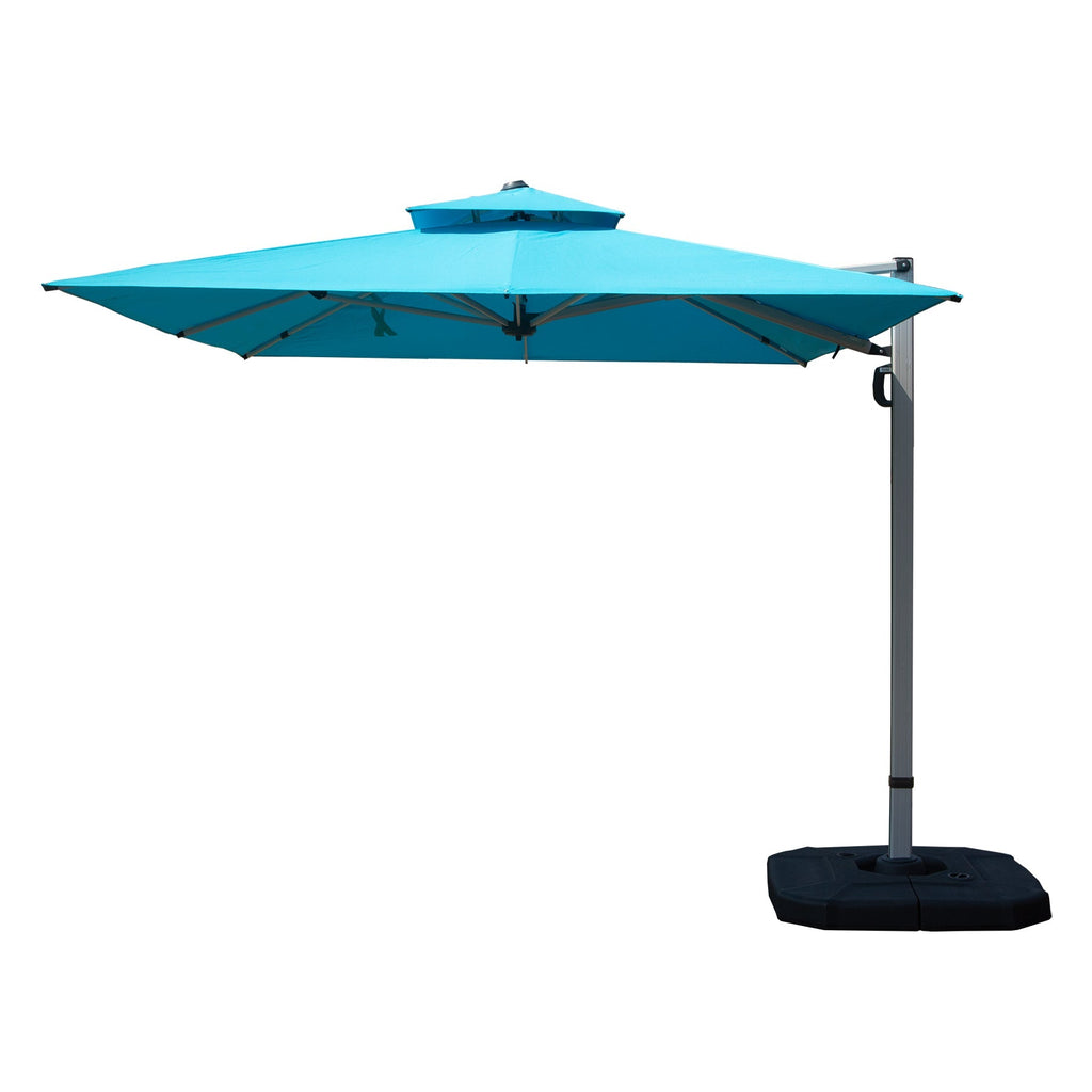 9'x 11' Rectangle Cantilever Umbrella with Center Pole, Base Not Included