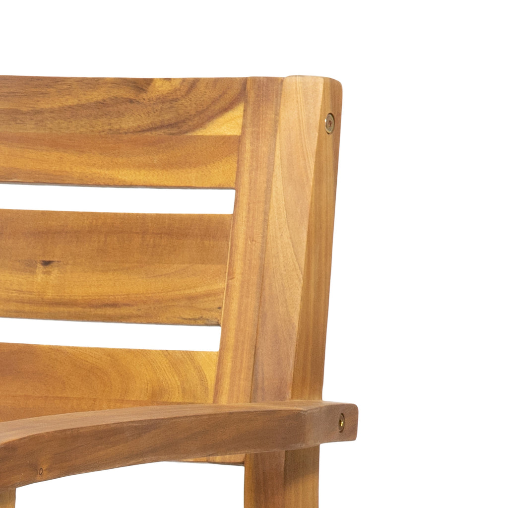 Stamford Outdoor Acacia Wood Dining Chairs, Set of 2