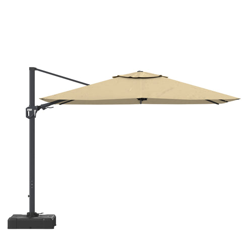 11' Outdoor Square Double Top Patio Umbrella, Base Not Included