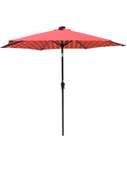 Parasol 9' Patio Umbrella with Lights