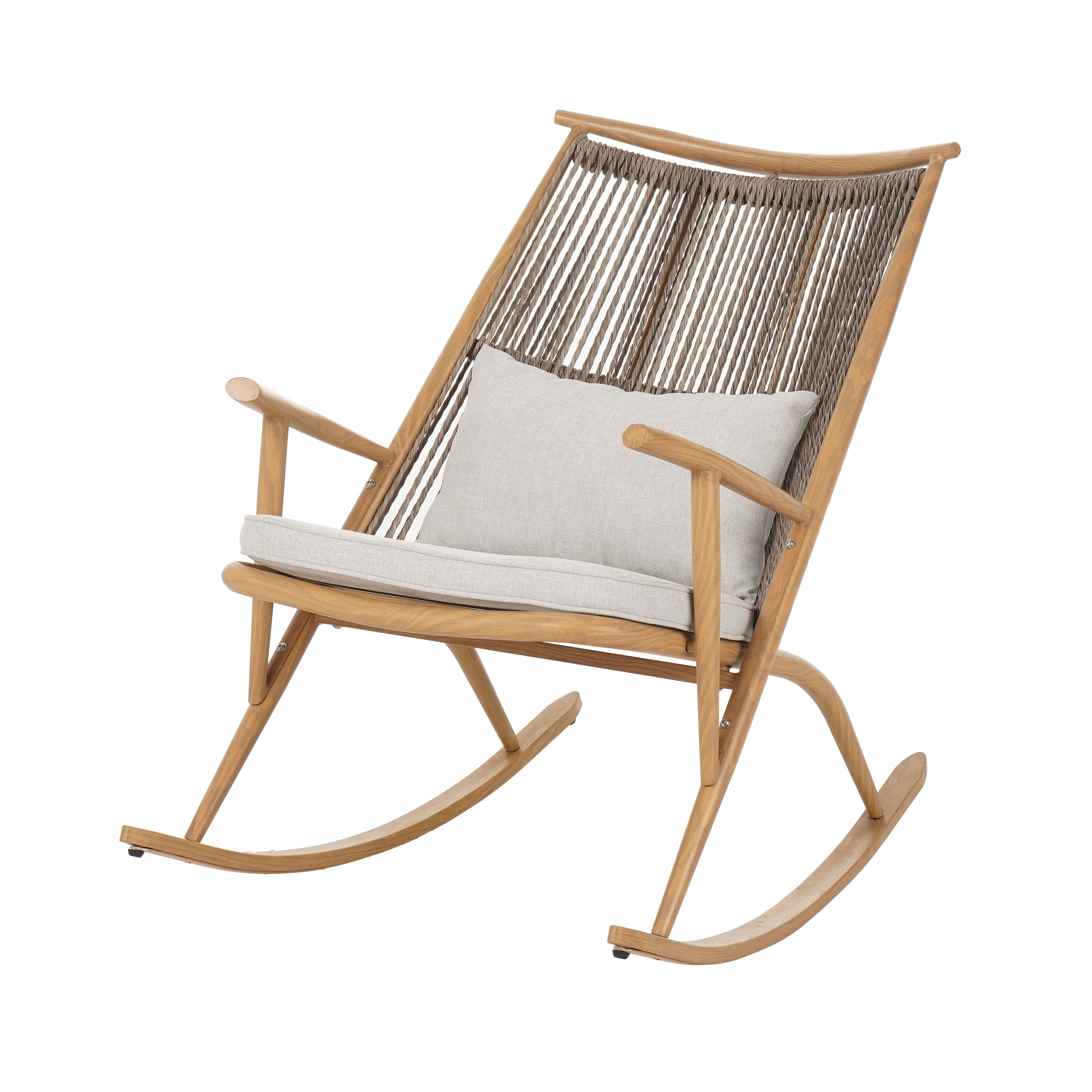 Modern Boho Outdoor Rocking Chair