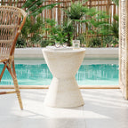 Hourglass Outdoor Lightweight Side Table
