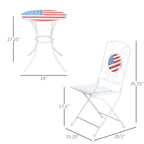 3 Piece Mosaic Americana Patio Bistro Set