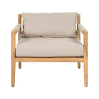 Driftwood Bay Acacia Wood & Beige Rope Outdoor Leisure Chair