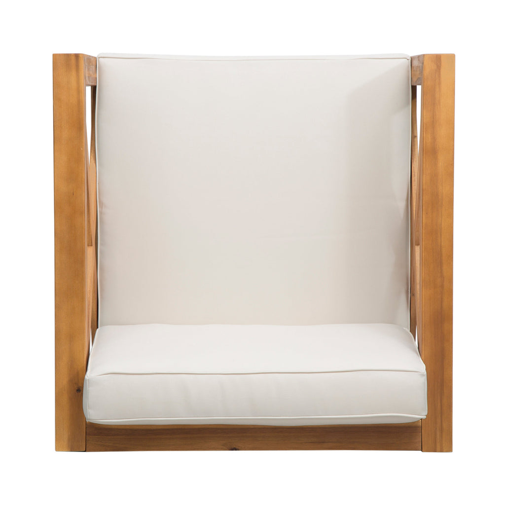 Brava Outdoor Club Chair with Water-Resistant Cushions