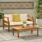 Aston 2 Piece Outdoor Patio Conversation Seating Set