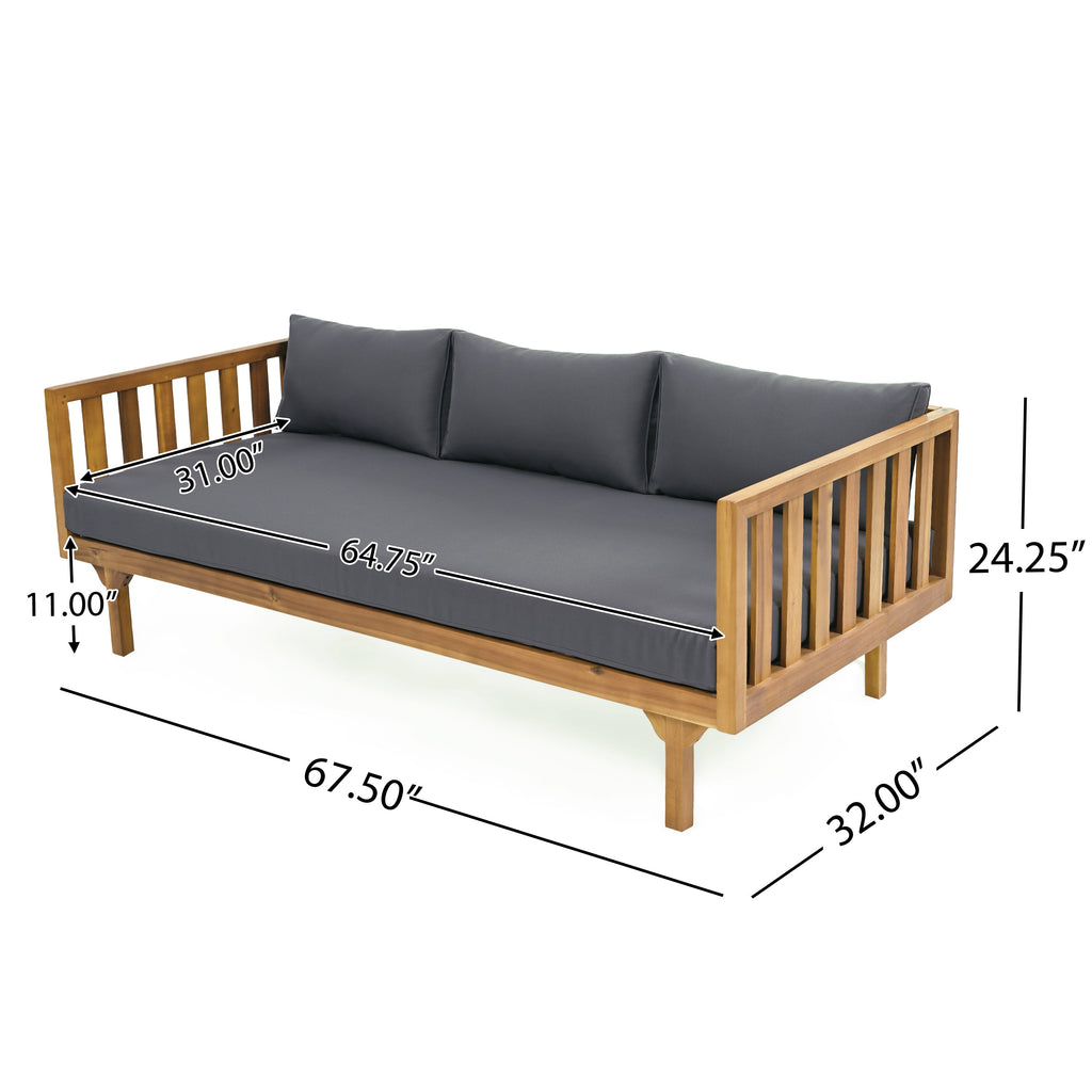 Tidewell Outdoor Acacia Wood Patio Furniture Set