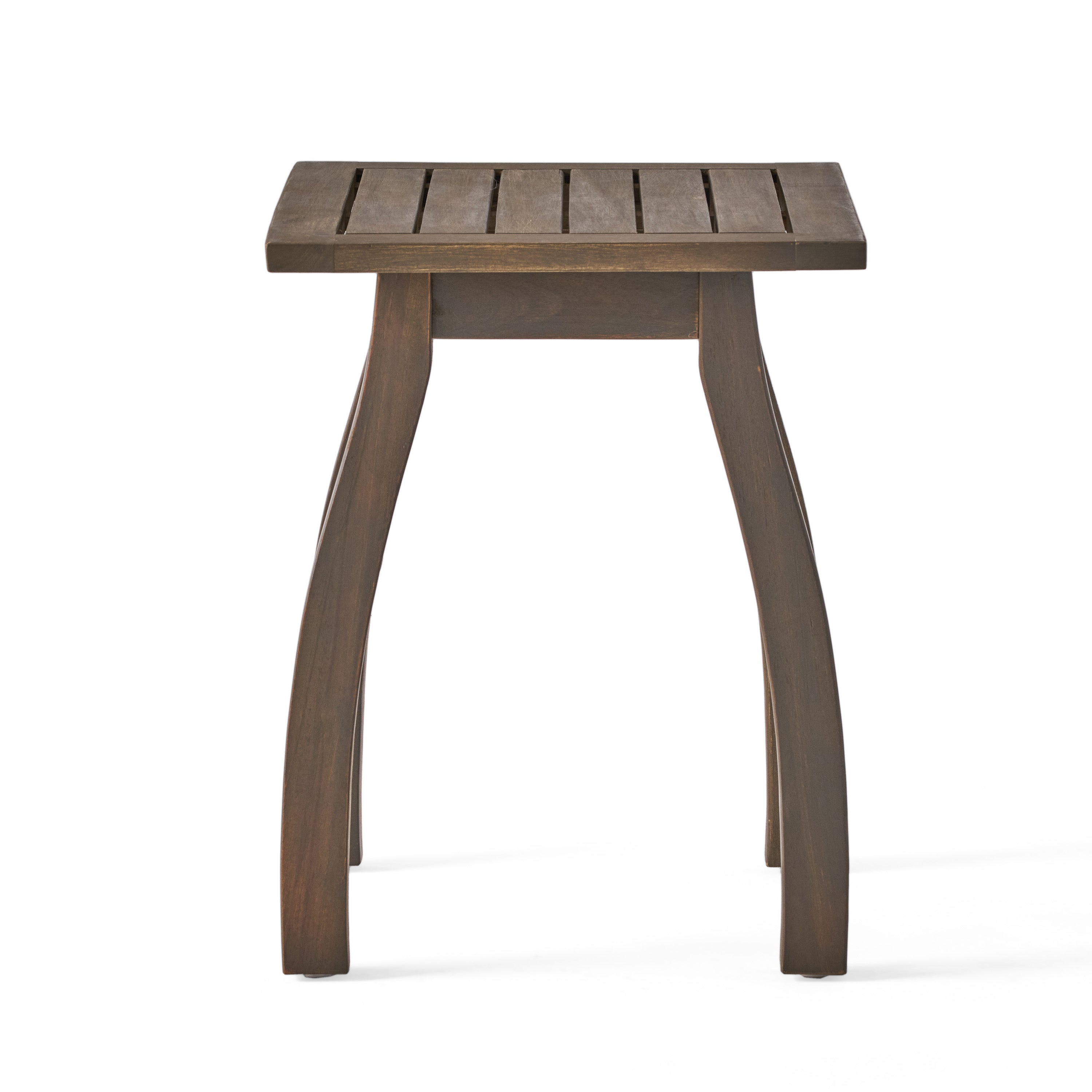 Selma Acacia Wood Outdoor Accent Side Table