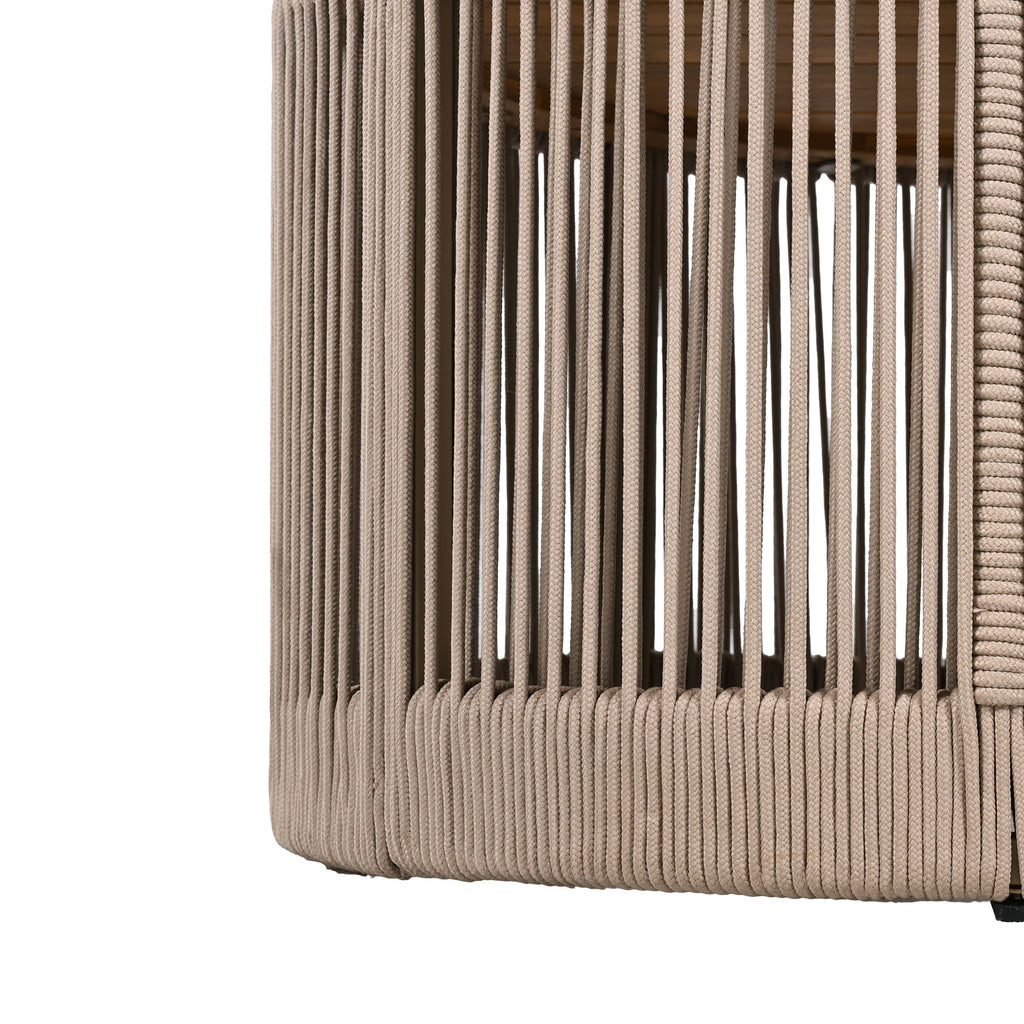 Sundara Outdoor Coffee & Side Table Set with Woven Rope Design