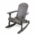 Echoes Outdoor Acacia Wood Adirondack Rocking Chair