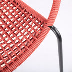 Quilla Indoor Outdoor Stackable Rope Dining Chairs, Set of 2
