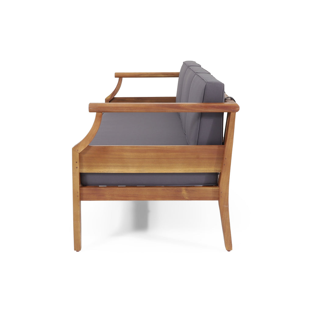 Aston Outdoor Acacia Wood 3 Seater Sofa