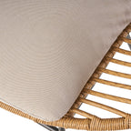 Cordella Outdoor Woven Wicker Chairs with Cushions, Set of 2