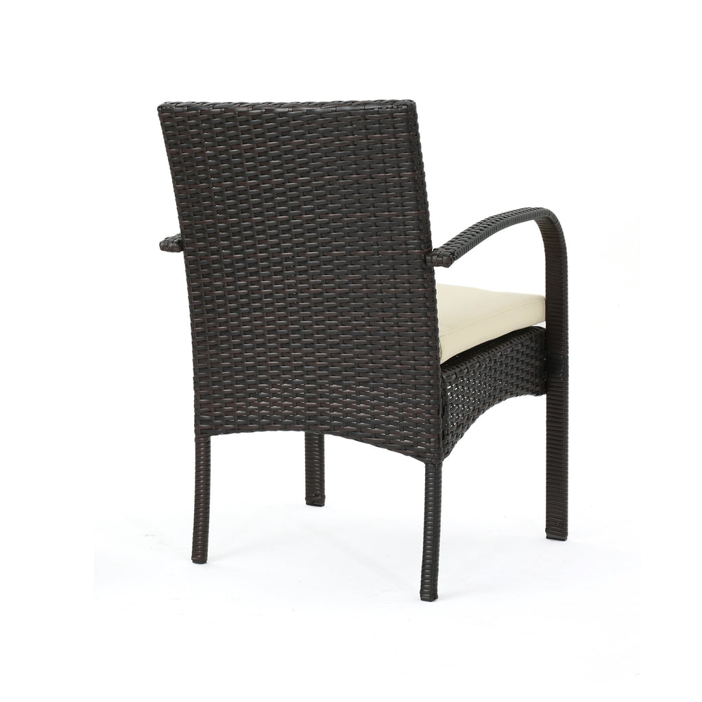 Cordoba Outdoor Wicker Dining Chairs, Set of 2