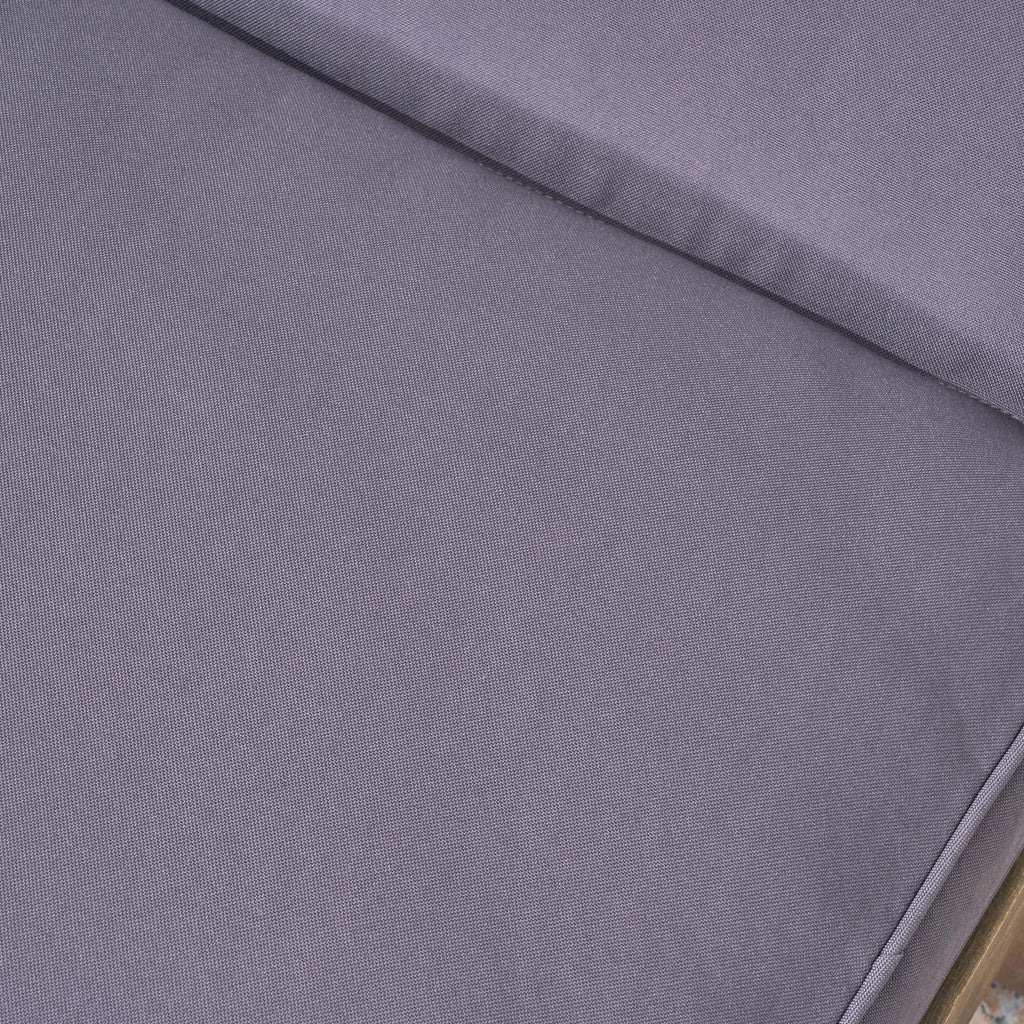 Ariana Acacia Wood Chaise Lounge with Cushion