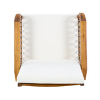 Millie Outdoor Acacia Wood Club Chair