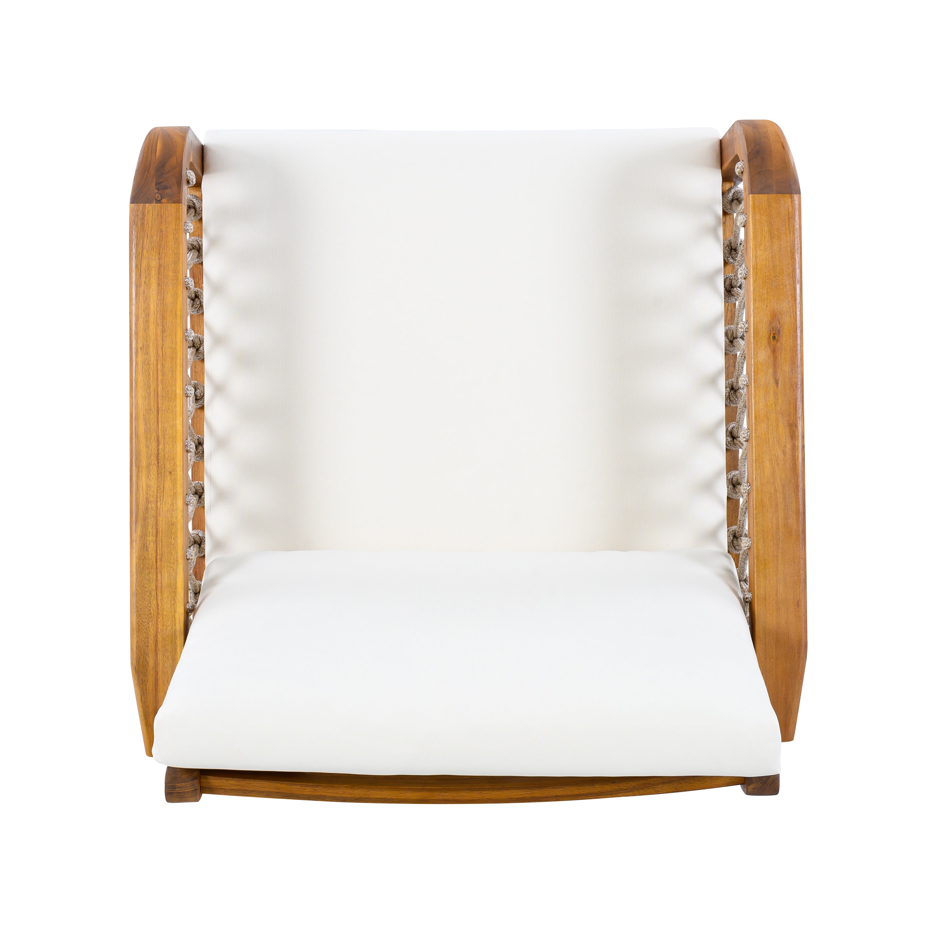 Millie Outdoor Acacia Wood Club Chair